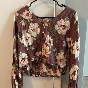 Long sleeve pattern blouse